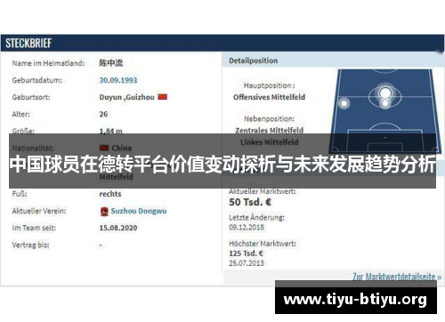 中国球员在德转平台价值变动探析与未来发展趋势分析