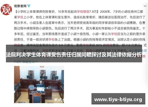 法院判决学生体育课受伤责任归属问题探讨及其法律依据分析